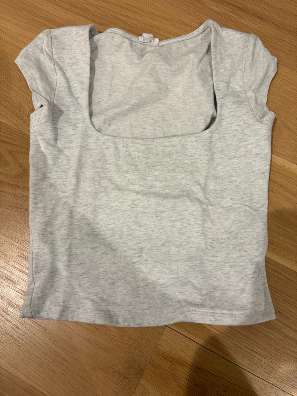 Garage Light Gray Tee with Crewneck Trim
